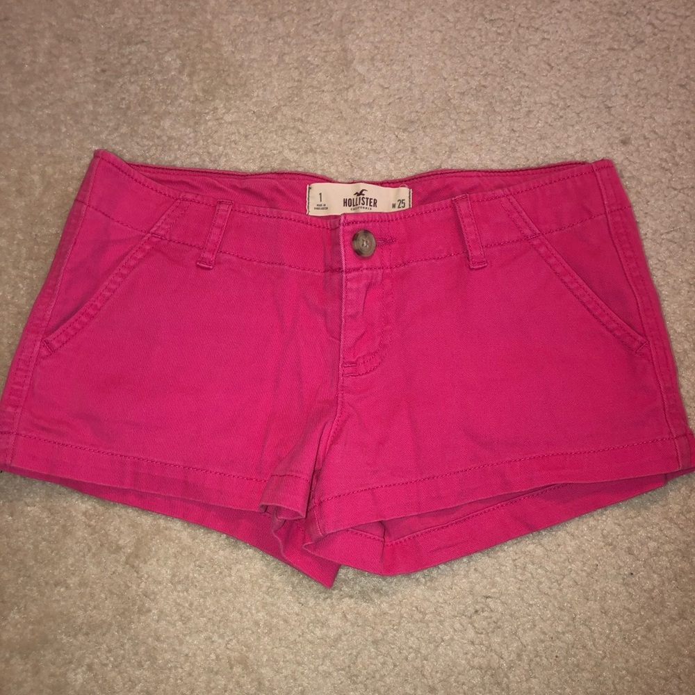 women’s hollister size 25 pink jean shorts